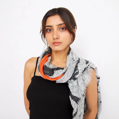 Volcano Silk Scarf