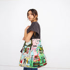 Basquiat In Italian Crossbody Tote Bag