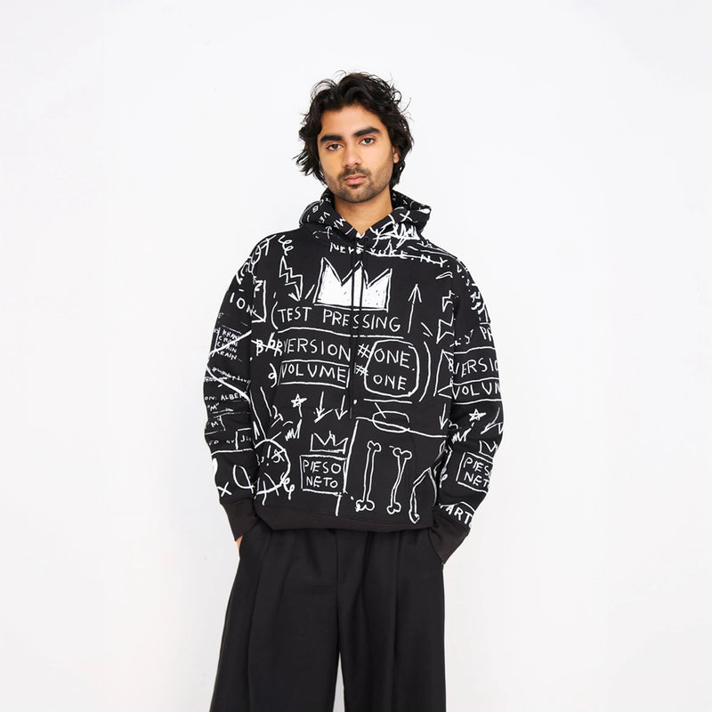 Basquiat Beat Bop All-Over Hoodie