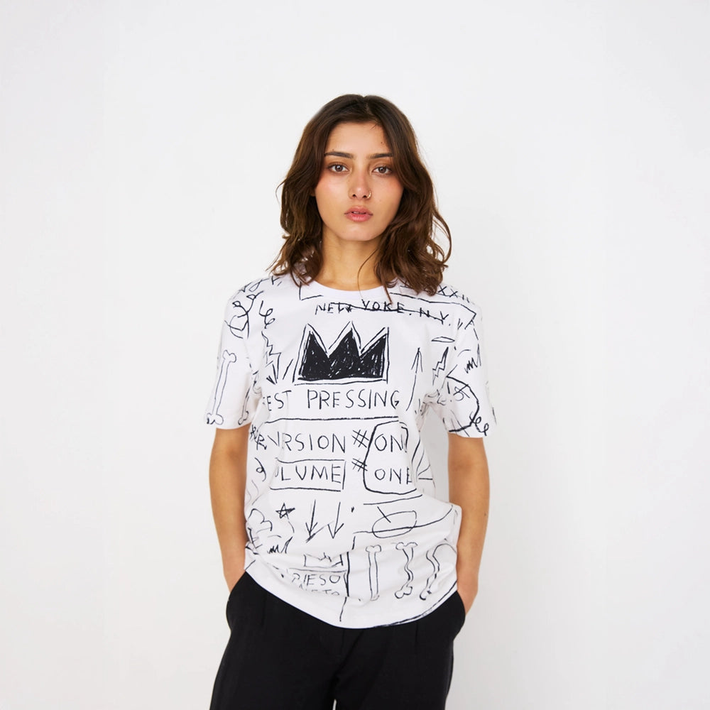 Basquiat Beat Bop All-Over T-Shirt