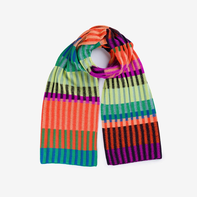 Mosaic Stripe Big Scarf