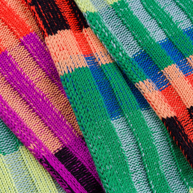 Mosaic Stripe Big Scarf