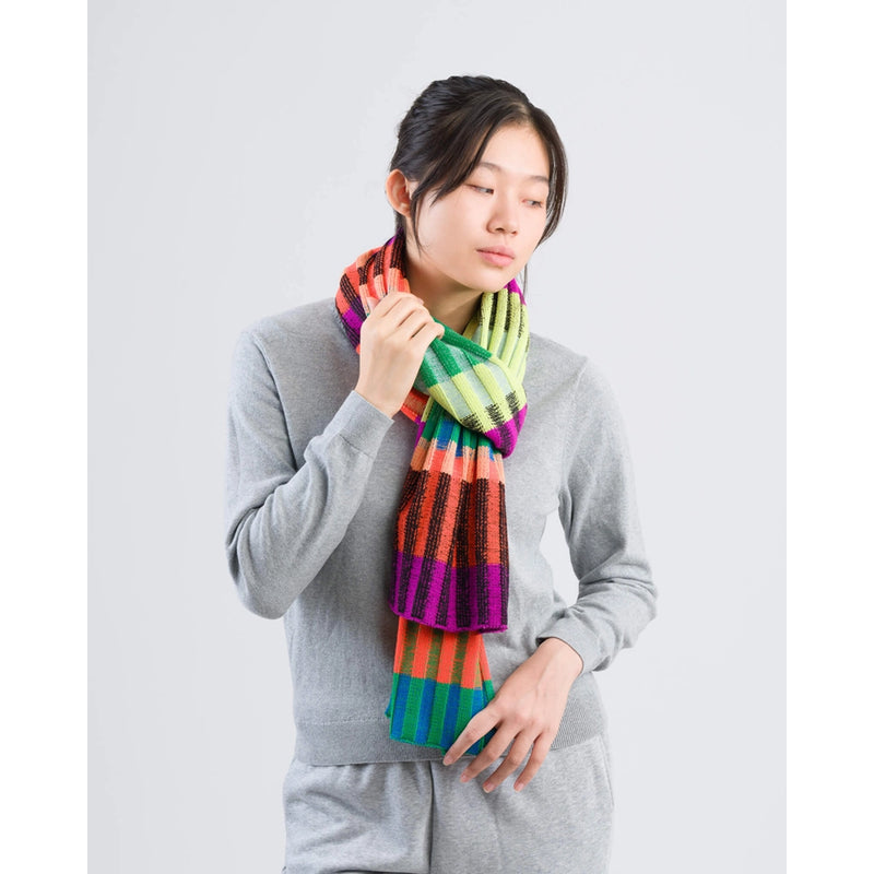 Mosaic Stripe Big Scarf