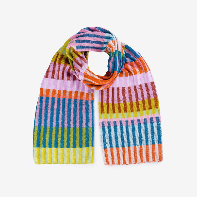 Mosaic Stripe Big Scarf