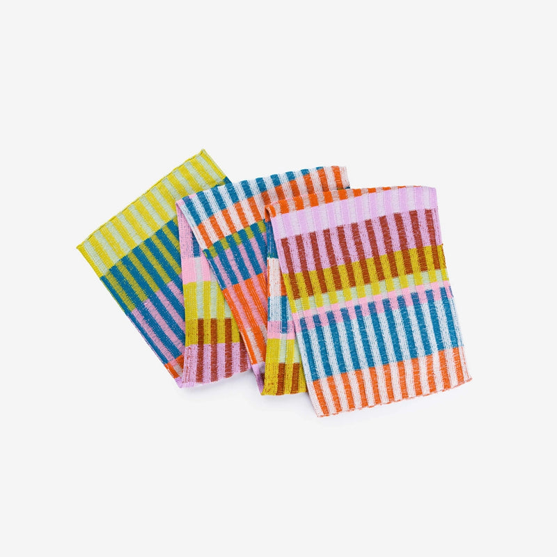 Mosaic Stripe Big Scarf