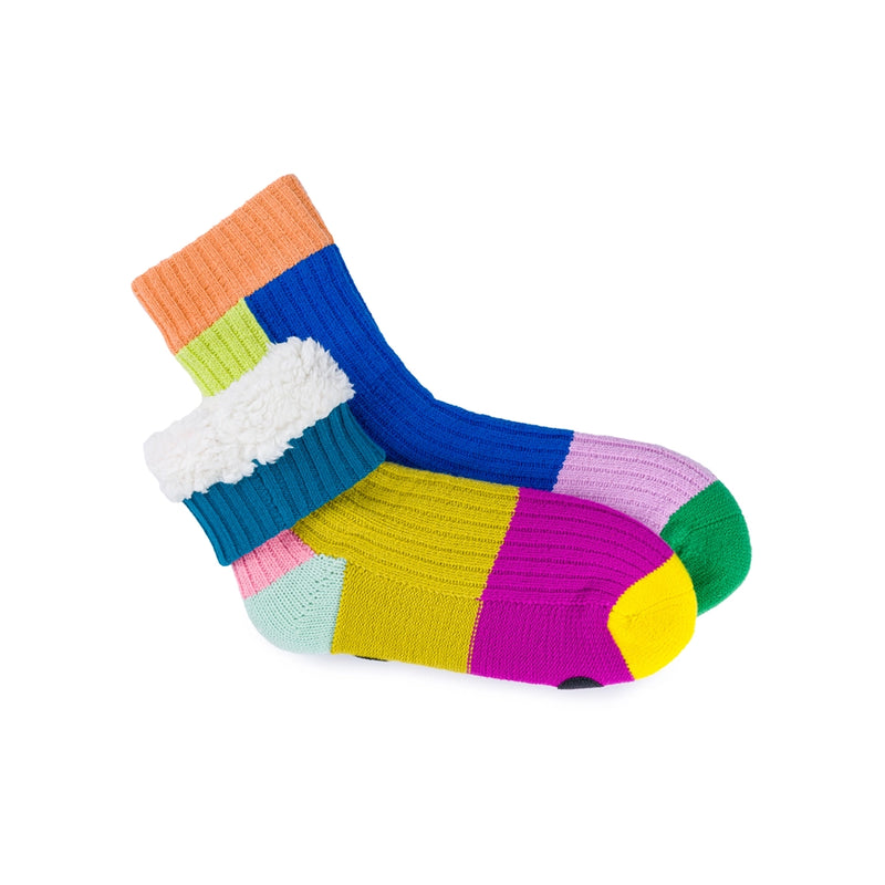 Mismatch Knit Socks