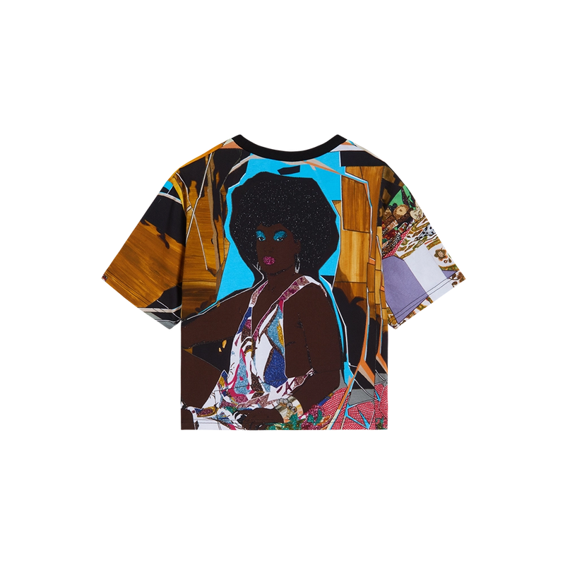 Mickalene Thomas Trois Femmes Noires Cropped T-Shirt