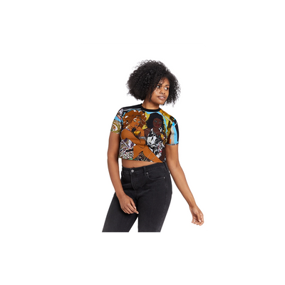 Mickalene Thomas Trois Femmes Noires Cropped T-Shirt