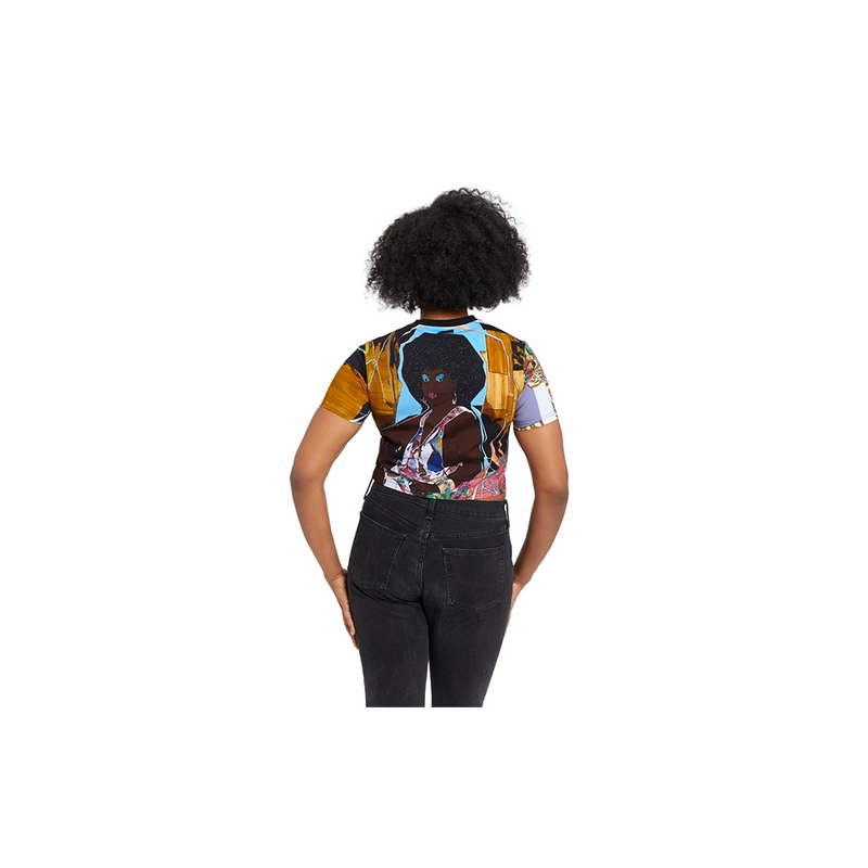 Mickalene Thomas Trois Femmes Noires Cropped T-Shirt