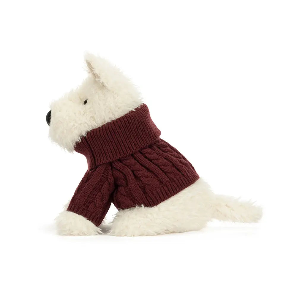 Munro Scottie Dog Plush - Winter Jumper