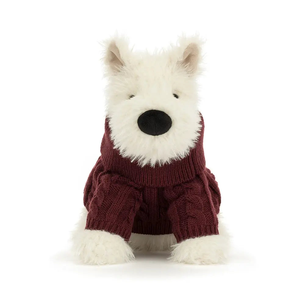 Munro Scottie Dog Plush - Winter Jumper