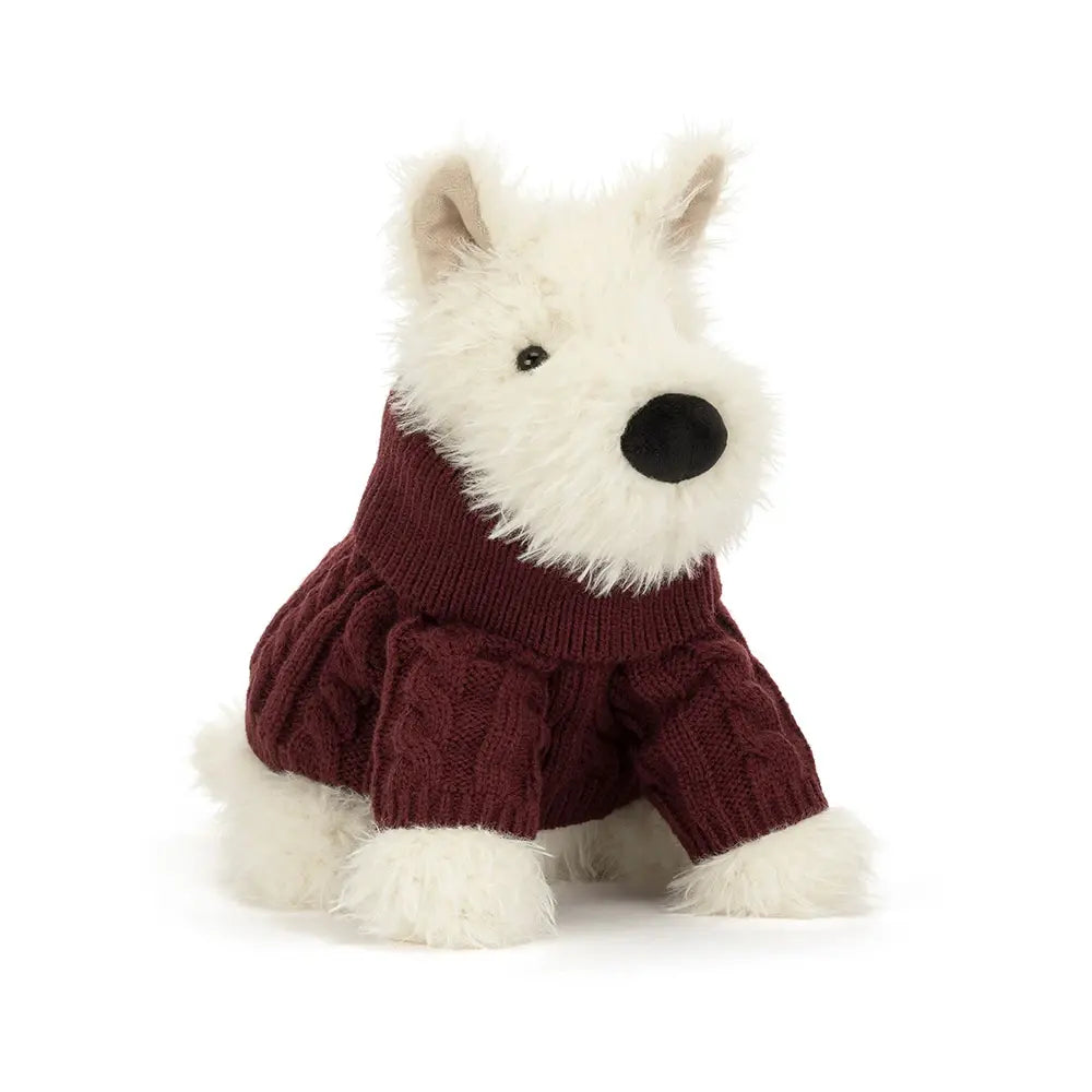 Munro Scottie Dog Plush - Winter Jumper