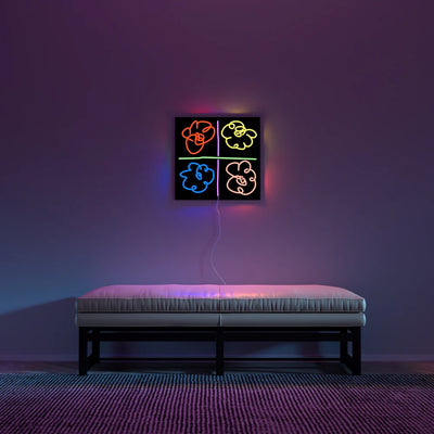 Mickalene Thomas Flowers Neon Sign