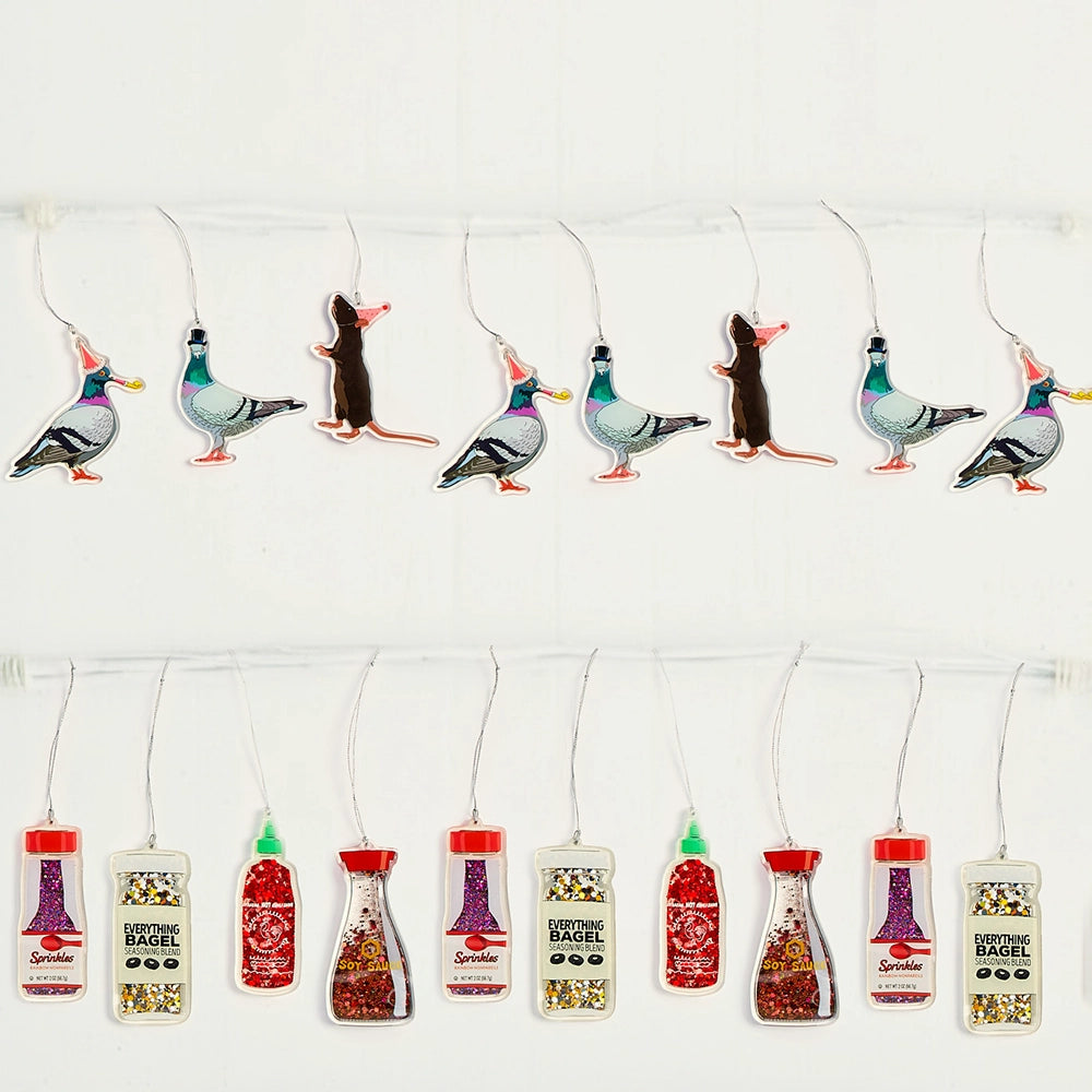 Top Hat Pigeon Acrylic Ornament