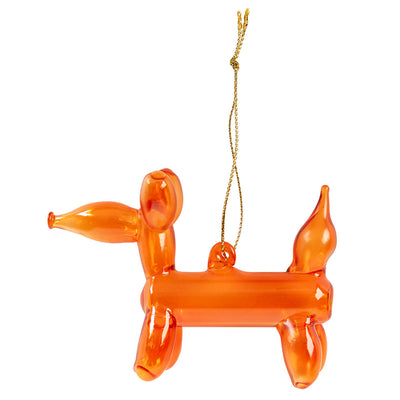 Glass Balloon Dog Ornament