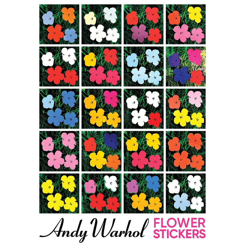 Warhol Flowers Sticker Sheet - XL