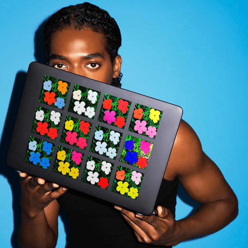 Warhol Flowers Sticker Sheet - XL