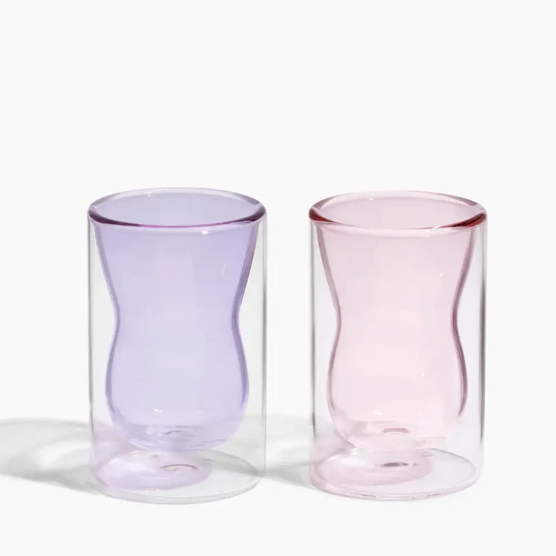 Double Wall Curvy Cup Set