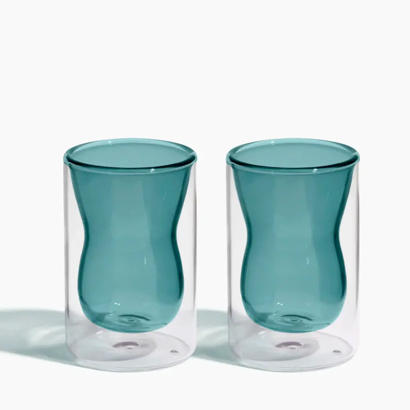 Double Wall Curvy Cup Set