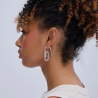 Paper Clip Single Earring