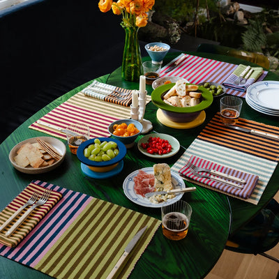 Dusen Dusen Dual Stripe Placemat Set