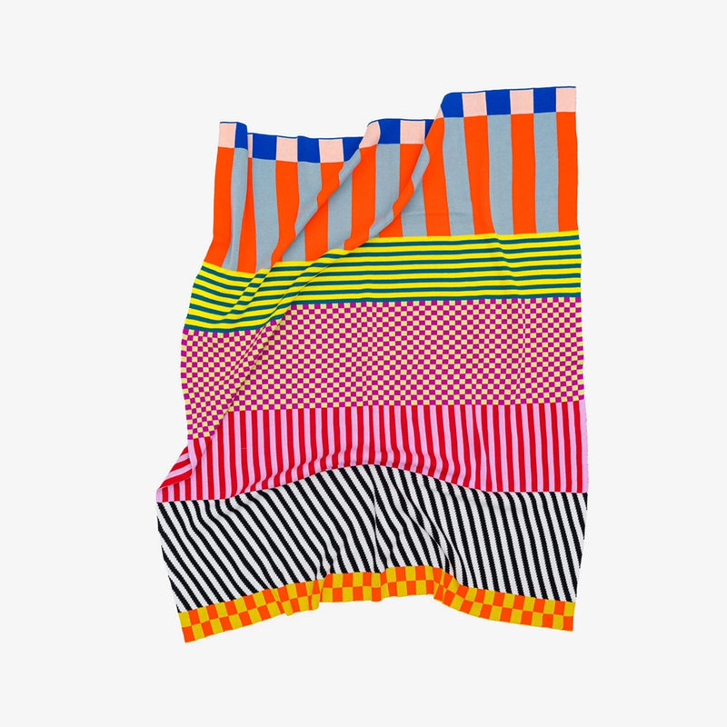 Pattern Patch Throw Blanket