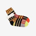 Patchwork Stripe Knit Socks