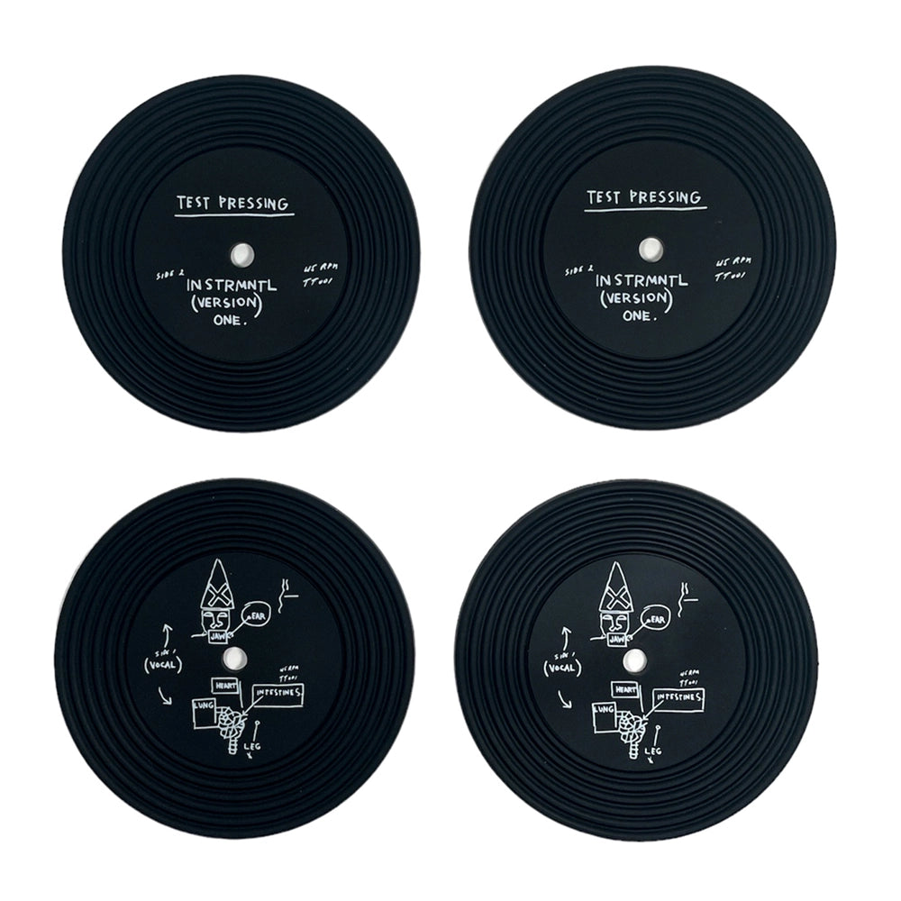 Basquiat Beat Bop Rubber Coaster Set
