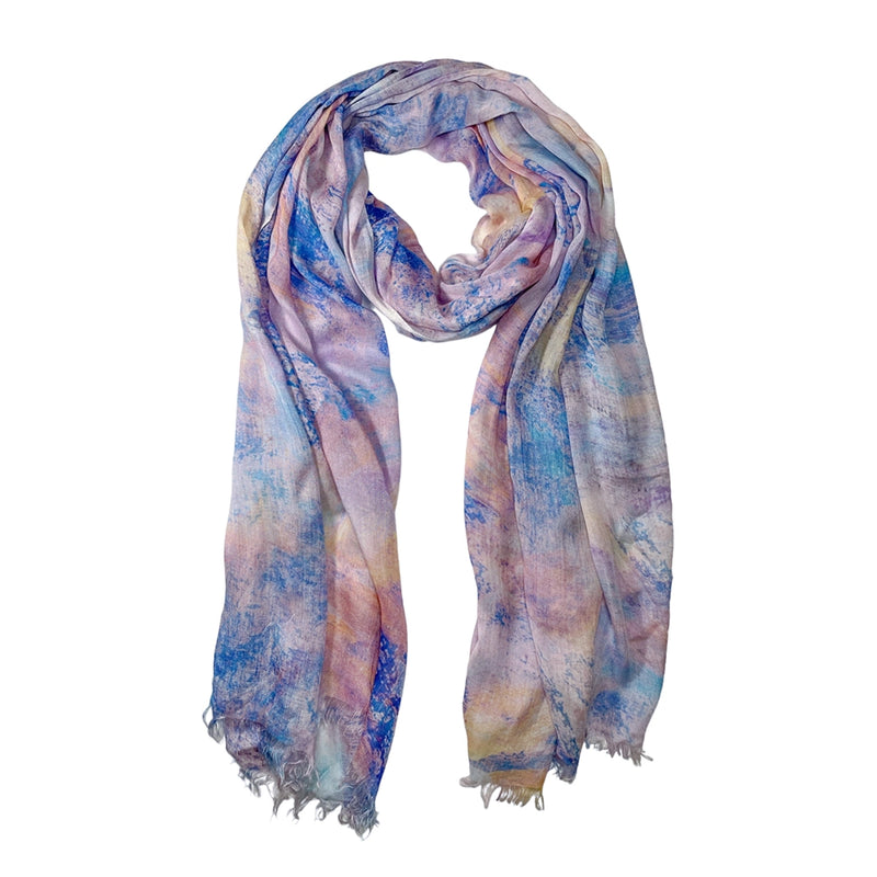 Happy Abstract Micromodal Scarf