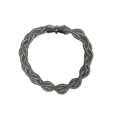 Braided Piano Wire Bracelet