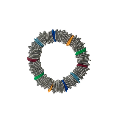 Multicolored Loops Piano Wire Spring Bracelet