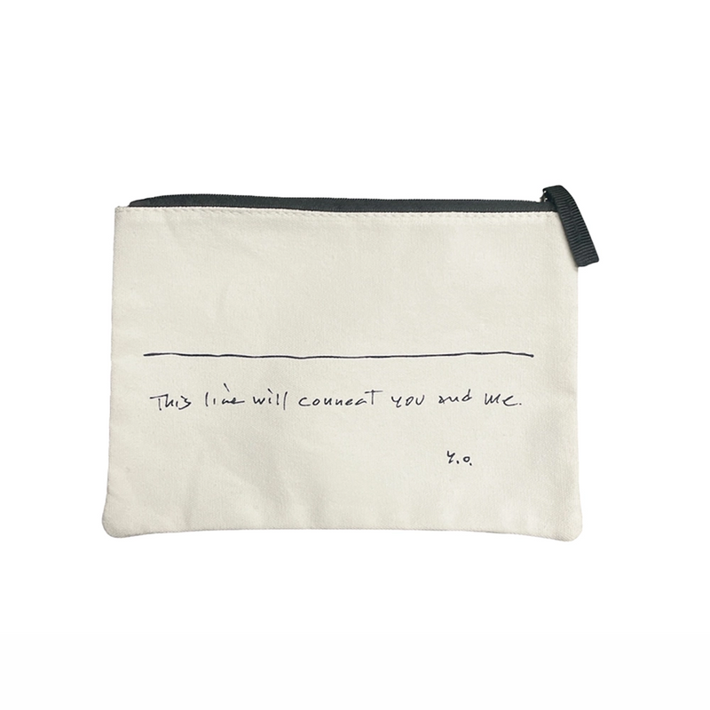 Yoko Ono This Line Zip Pouch