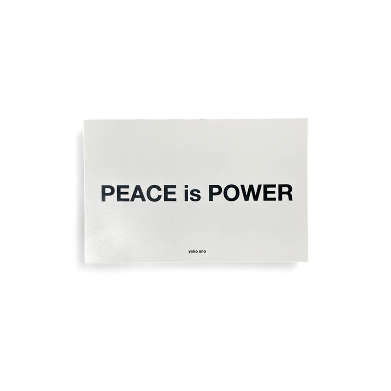 Yoko Ono Peace is Power Sticker