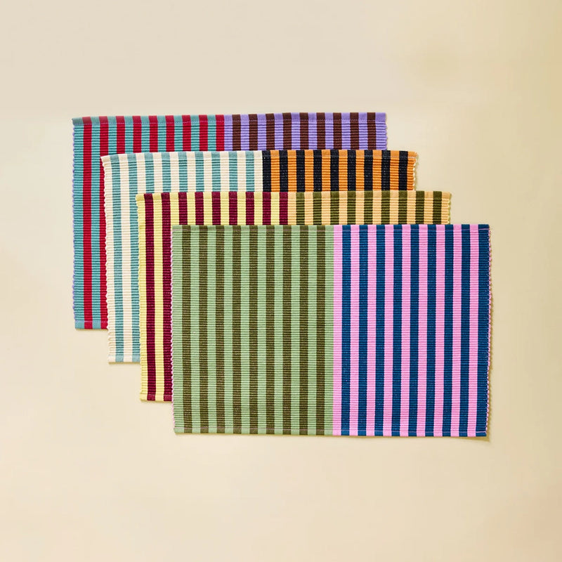 Dusen Dusen Dual Stripe Placemat Set