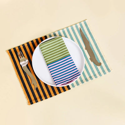Dusen Dusen Dual Stripe Placemat Set