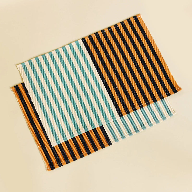 Dusen Dusen Dual Stripe Placemat Set