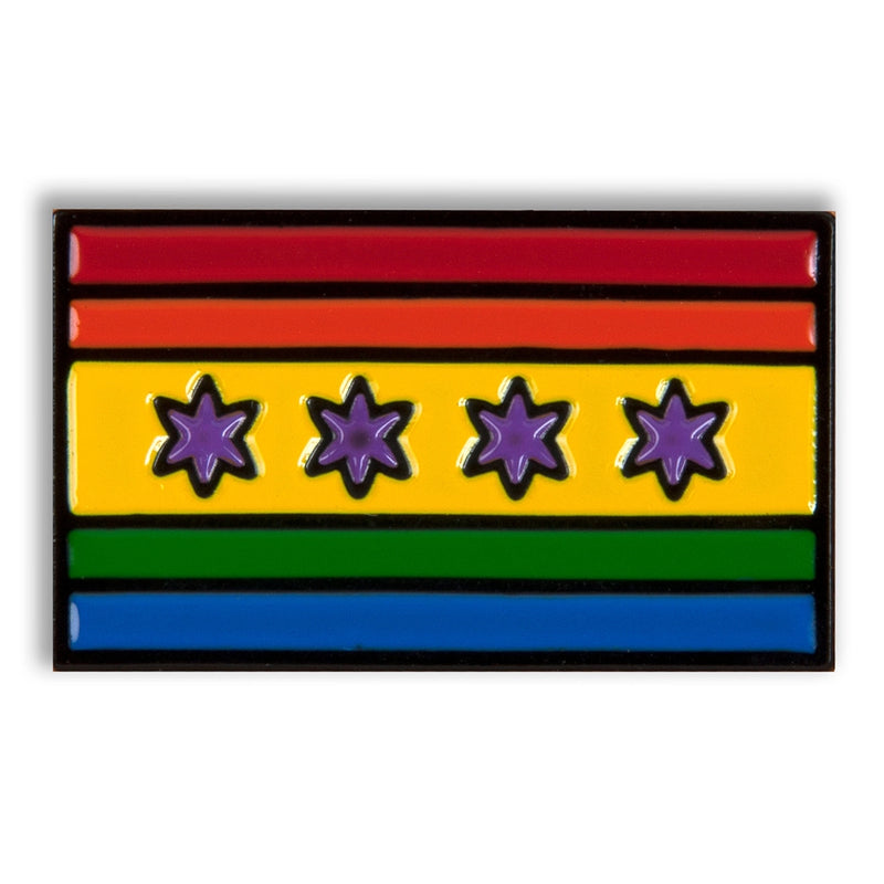 Chicago Pride Flag Pin