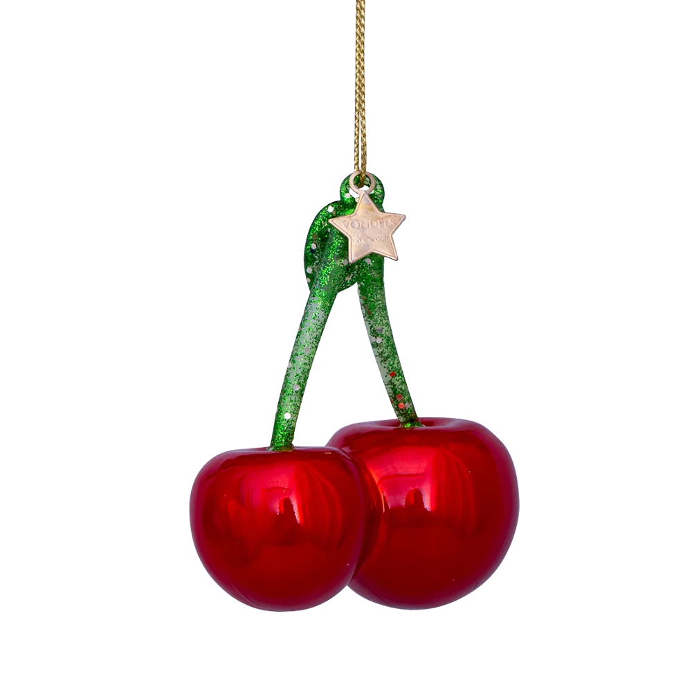 Red Pearl Cherry Ornament