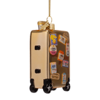 Gold Suitcase Ornament