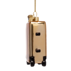 Gold Suitcase Ornament