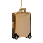 Gold Suitcase Ornament