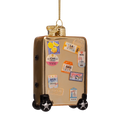 Gold Suitcase Ornament