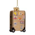 Gold Suitcase Ornament
