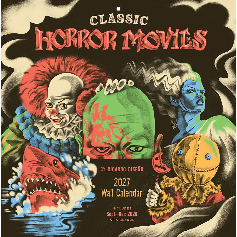 Classic Horror Movies 2027 Wall Calendar