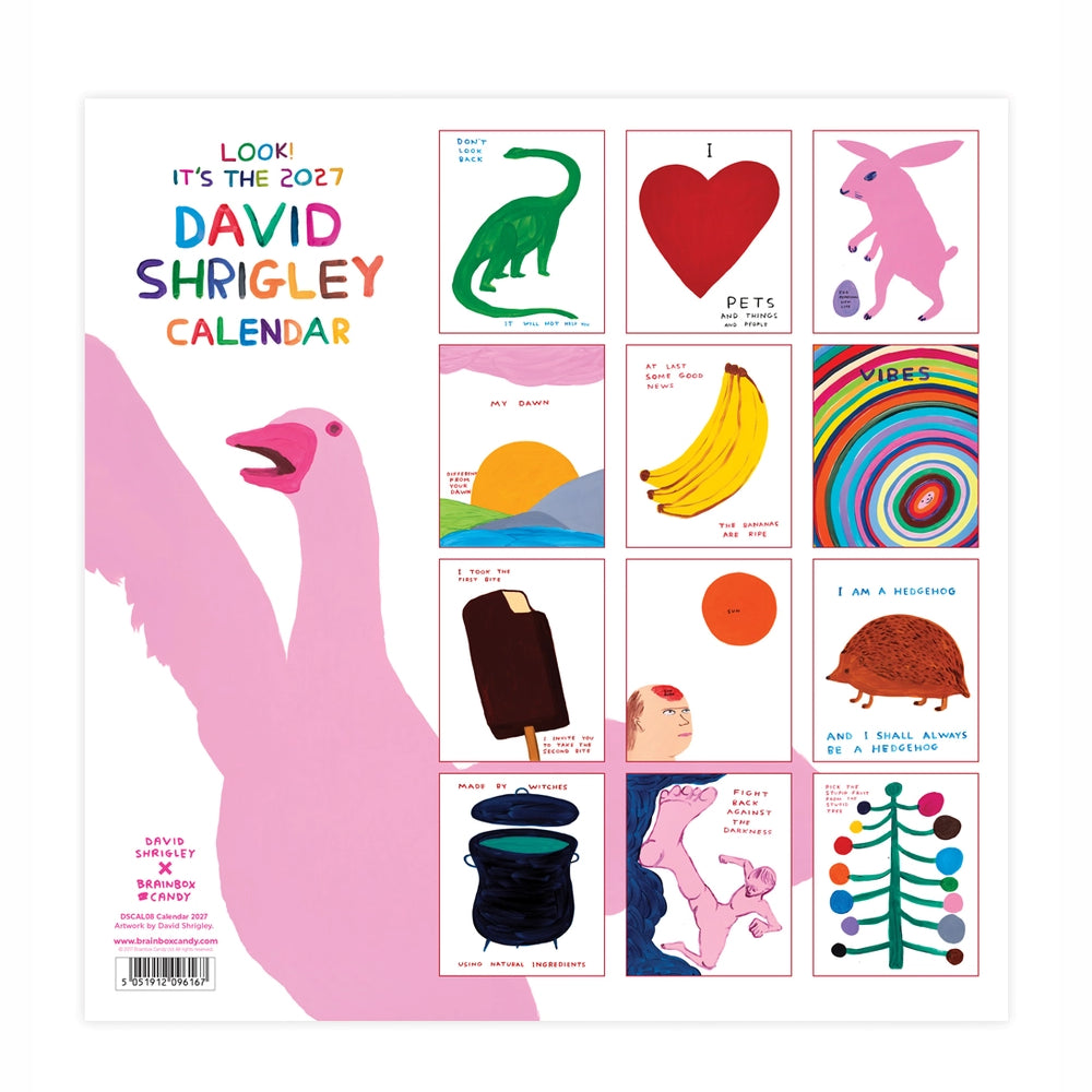 Shrigley 2027 Wall Calendar