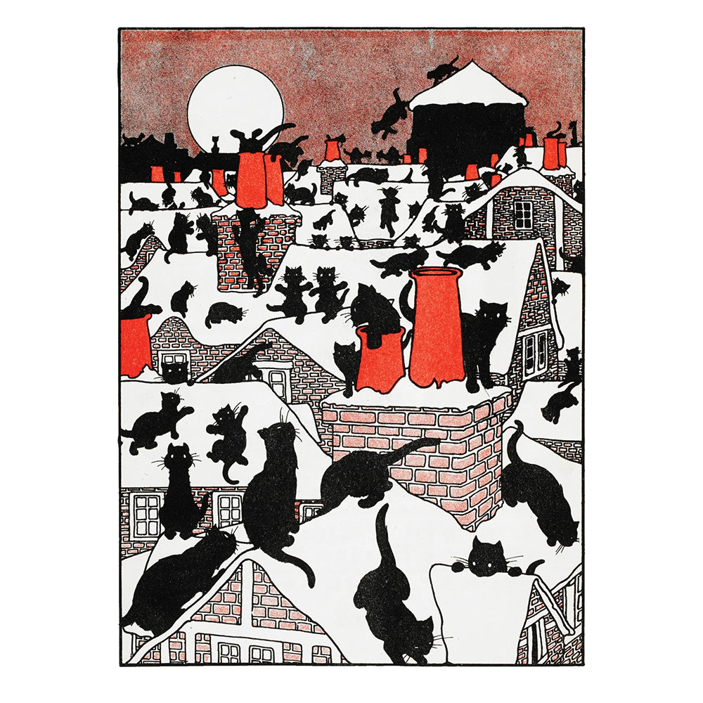 Charles Robinson A Black Cat Holiday Boxed Notecards