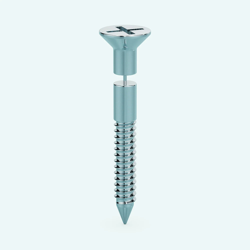Screw Single Earring - Long