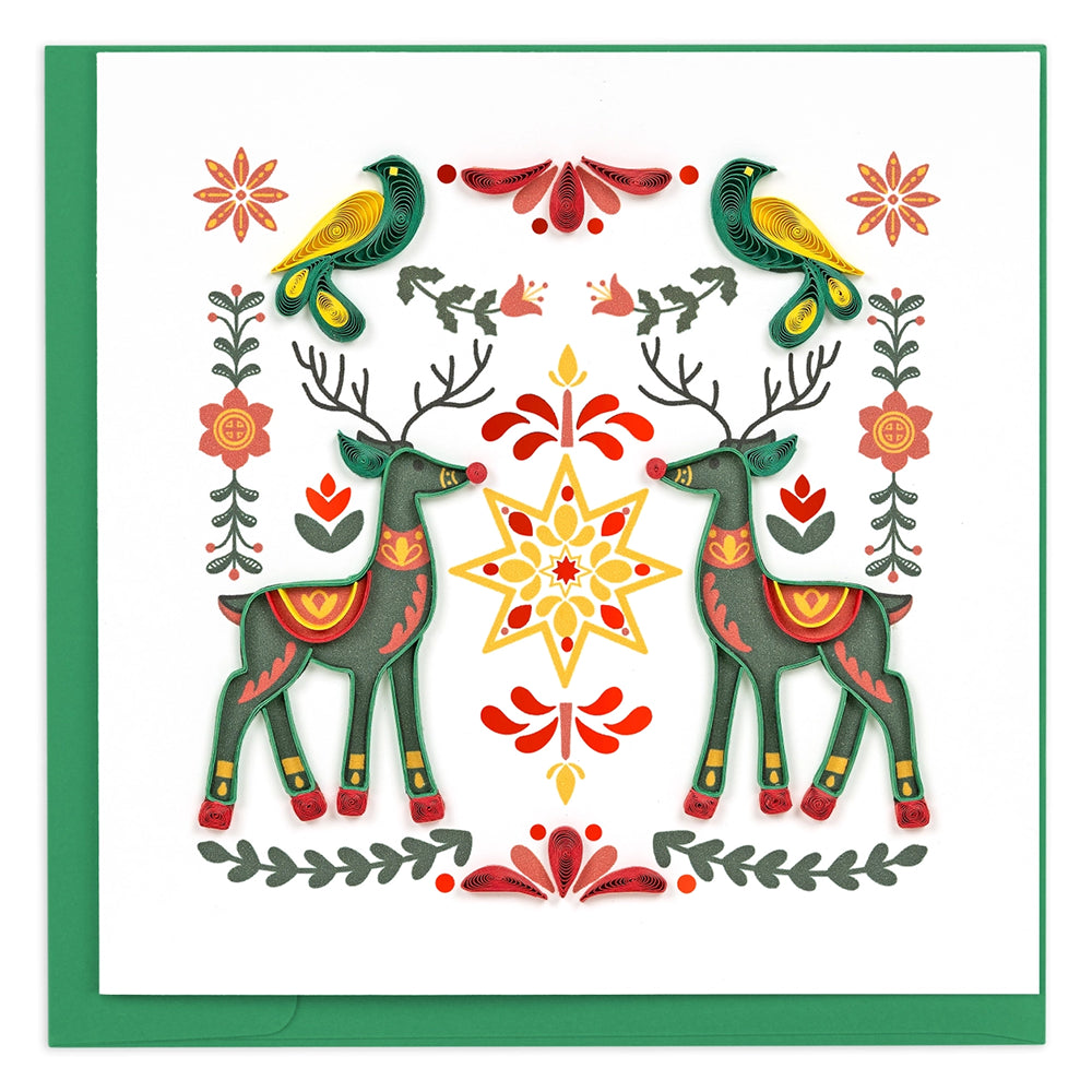 Scandinavian Christmas Quilled Card