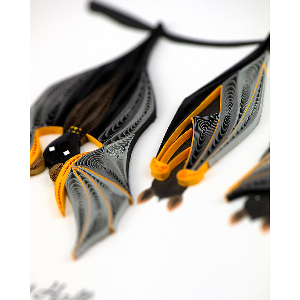 Bats Halloween Quilled Card