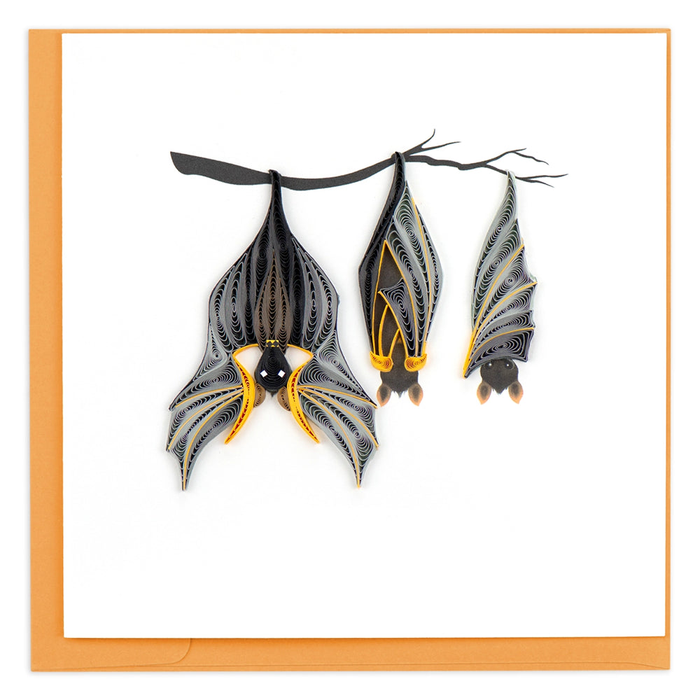 Bats Halloween Quilled Card